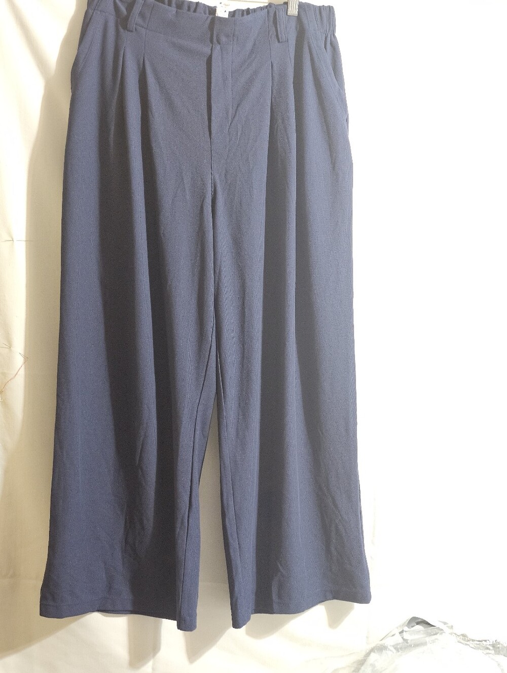Halara Flex™ High Waisted Pocket Wide Leg Waffle Work Pants Size XL Blue - Picture 4 of 8